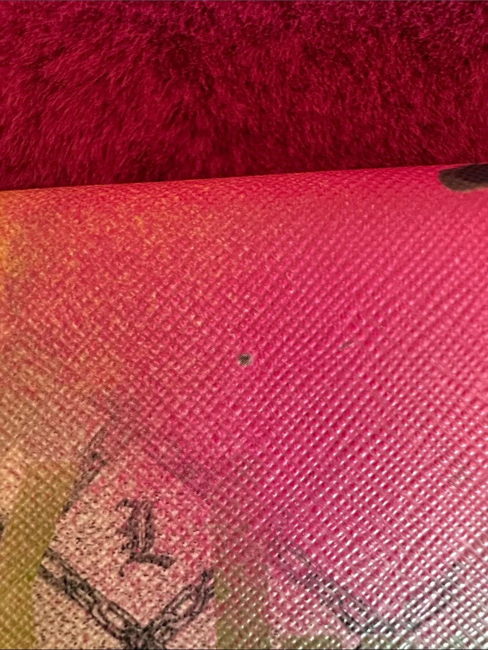 L.A.M.B. Pink Multi-Hued Graffiti Print Wallet